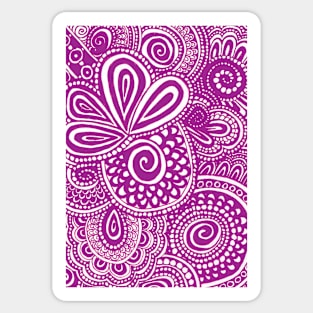 Violet Pina Swirls Sticker